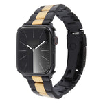Correia de Relógio em Aço Inoxidável com Três Contas, Para Apple Watch 38mm