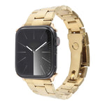 Correia de Relógio em Aço Inoxidável com Três Contas, Para Apple Watch 38mm