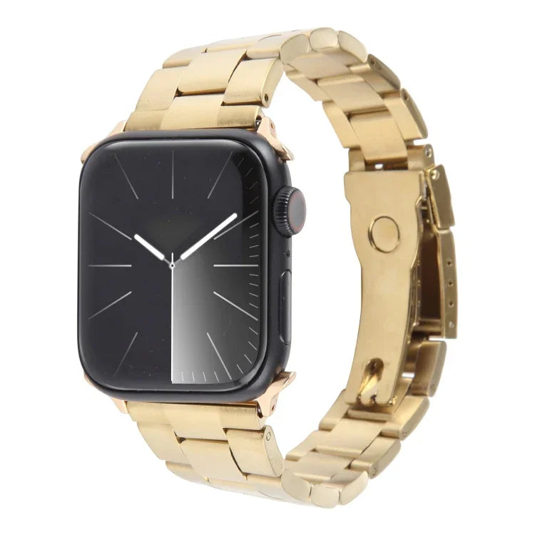 Correia de Relógio em Aço Inoxidável com Três Contas, Para Apple Watch 38mm
