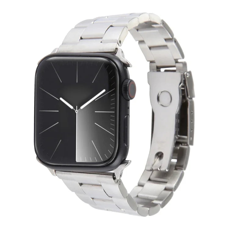 Correia de Relógio em Aço Inoxidável com Três Contas, Para Apple Watch 38mm