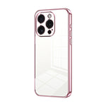 Transparent Plating Fine Hole Phone Case, For iPhone 16 Pro, For iPhone 16 Plus, For iPhone 16, For iPhone 15 Pro Max, For iPhone 15 Pro, For iPhone 15 Plus