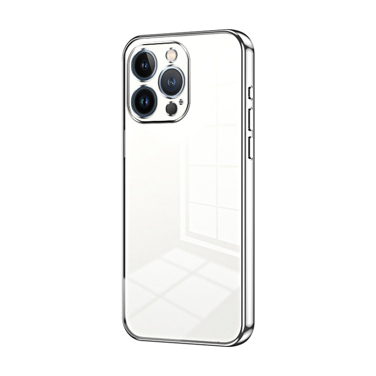 Transparent Plating Fine Hole Phone Case, For iPhone 13 Pro Max, For iPhone 13 Pro, For iPhone 13, For iPhone 12, For iPhone 12 Pro Max, For iPhone 12 Pro
