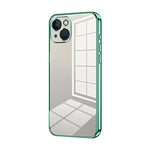 Transparent Plating Fine Hole Phone Case, For iPhone 13 Pro Max, For iPhone 13 Pro, For iPhone 13, For iPhone 12, For iPhone 12 Pro Max, For iPhone 12 Pro