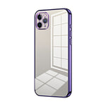 Capa de telemóvel transparente com orifícios finos e revestimento, para iPhone 11 Pro Max, para iPhone 11, para iPhone 11 Pro, para iPhone X / XS, para iPhone XR, para iPhone XS Max