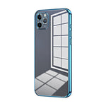 Capa de telemóvel transparente com orifícios finos e revestimento, para iPhone 11 Pro Max, para iPhone 11, para iPhone 11 Pro, para iPhone X / XS, para iPhone XR, para iPhone XS Max