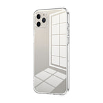 Capa de telemóvel transparente com orifícios finos e revestimento, para iPhone 11 Pro Max, para iPhone 11, para iPhone 11 Pro, para iPhone X / XS, para iPhone XR, para iPhone XS Max