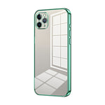 Capa de telemóvel transparente com orifícios finos e revestimento, para iPhone 11 Pro Max, para iPhone 11, para iPhone 11 Pro, para iPhone X / XS, para iPhone XR, para iPhone XS Max