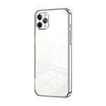 Capa de telemóvel transparente com orifícios finos e revestimento, para iPhone 11 Pro Max, para iPhone 11, para iPhone 11 Pro, para iPhone X / XS, para iPhone XR, para iPhone XS Max