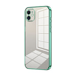 Capa de telemóvel transparente com orifícios finos e revestimento, para iPhone 11 Pro Max, para iPhone 11, para iPhone 11 Pro, para iPhone X / XS, para iPhone XR, para iPhone XS Max