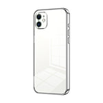 Capa de telemóvel transparente com orifícios finos e revestimento, para iPhone 11 Pro Max, para iPhone 11, para iPhone 11 Pro, para iPhone X / XS, para iPhone XR, para iPhone XS Max