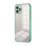 Capa de telemóvel transparente com orifícios finos e revestimento, para iPhone 11 Pro Max, para iPhone 11, para iPhone 11 Pro, para iPhone X / XS, para iPhone XR, para iPhone XS Max