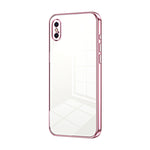 Capa de telemóvel transparente com orifícios finos e revestimento, para iPhone 11 Pro Max, para iPhone 11, para iPhone 11 Pro, para iPhone X / XS, para iPhone XR, para iPhone XS Max