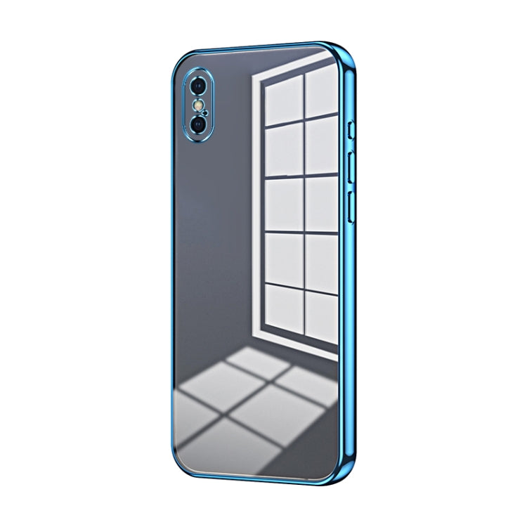 Capa de telemóvel transparente com orifícios finos e revestimento, para iPhone 11 Pro Max, para iPhone 11, para iPhone 11 Pro, para iPhone X / XS, para iPhone XR, para iPhone XS Max