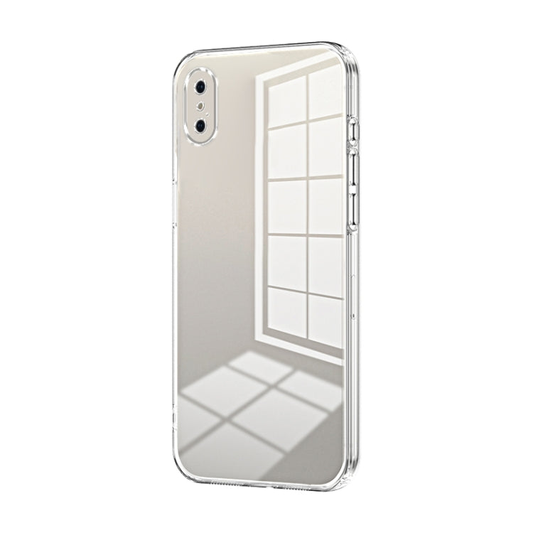 Capa de telemóvel transparente com orifícios finos e revestimento, para iPhone 11 Pro Max, para iPhone 11, para iPhone 11 Pro, para iPhone X / XS, para iPhone XR, para iPhone XS Max
