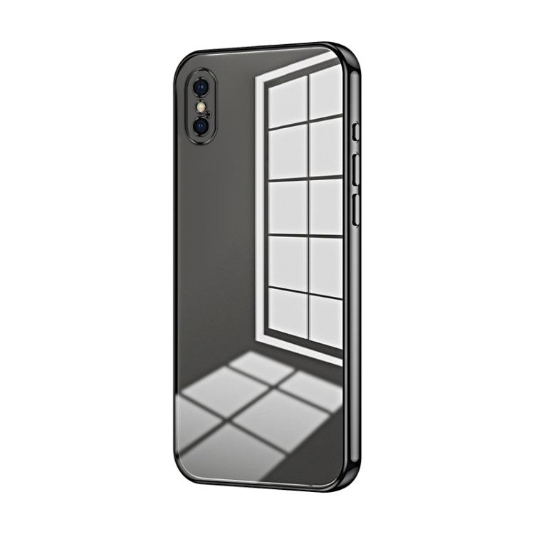Capa de telemóvel transparente com orifícios finos e revestimento, para iPhone 11 Pro Max, para iPhone 11, para iPhone 11 Pro, para iPhone X / XS, para iPhone XR, para iPhone XS Max