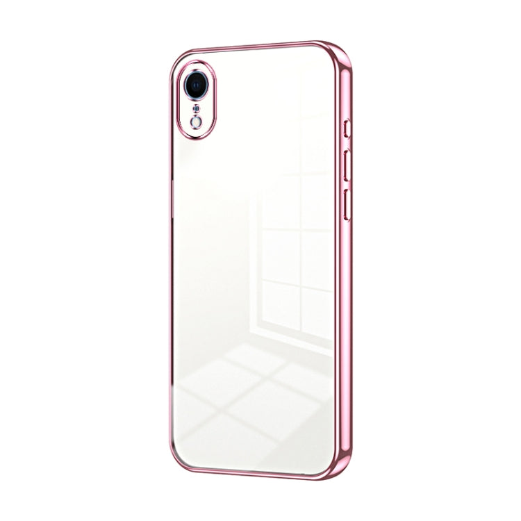 Capa de telemóvel transparente com orifícios finos e revestimento, para iPhone 11 Pro Max, para iPhone 11, para iPhone 11 Pro, para iPhone X / XS, para iPhone XR, para iPhone XS Max