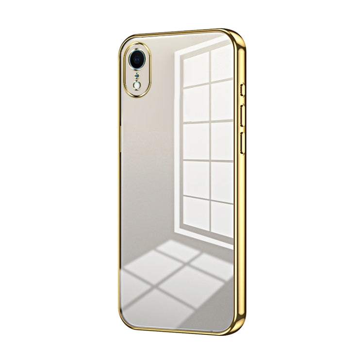 Capa de telemóvel transparente com orifícios finos e revestimento, para iPhone 11 Pro Max, para iPhone 11, para iPhone 11 Pro, para iPhone X / XS, para iPhone XR, para iPhone XS Max
