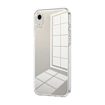 Capa de telemóvel transparente com orifícios finos e revestimento, para iPhone 11 Pro Max, para iPhone 11, para iPhone 11 Pro, para iPhone X / XS, para iPhone XR, para iPhone XS Max
