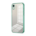 Capa de telemóvel transparente com orifícios finos e revestimento, para iPhone 11 Pro Max, para iPhone 11, para iPhone 11 Pro, para iPhone X / XS, para iPhone XR, para iPhone XS Max