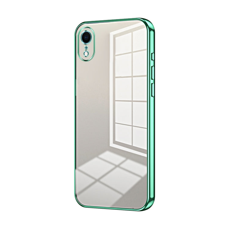 Capa de telemóvel transparente com orifícios finos e revestimento, para iPhone 11 Pro Max, para iPhone 11, para iPhone 11 Pro, para iPhone X / XS, para iPhone XR, para iPhone XS Max