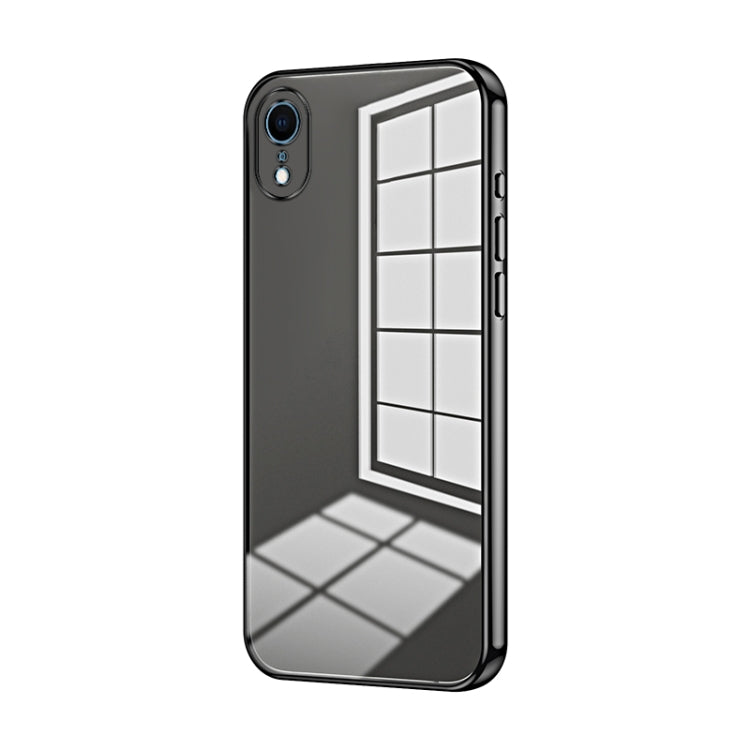 Capa de telemóvel transparente com orifícios finos e revestimento, para iPhone 11 Pro Max, para iPhone 11, para iPhone 11 Pro, para iPhone X / XS, para iPhone XR, para iPhone XS Max