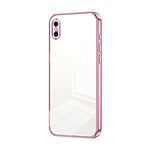Capa de telemóvel transparente com orifícios finos e revestimento, para iPhone 11 Pro Max, para iPhone 11, para iPhone 11 Pro, para iPhone X / XS, para iPhone XR, para iPhone XS Max