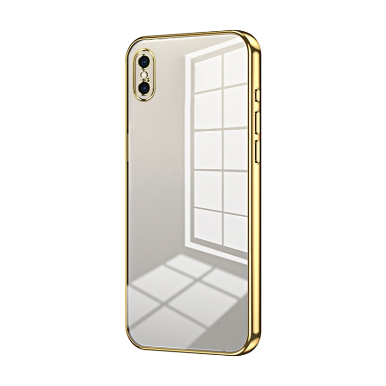 Capa de telemóvel transparente com orifícios finos e revestimento, para iPhone 11 Pro Max, para iPhone 11, para iPhone 11 Pro, para iPhone X / XS, para iPhone XR, para iPhone XS Max
