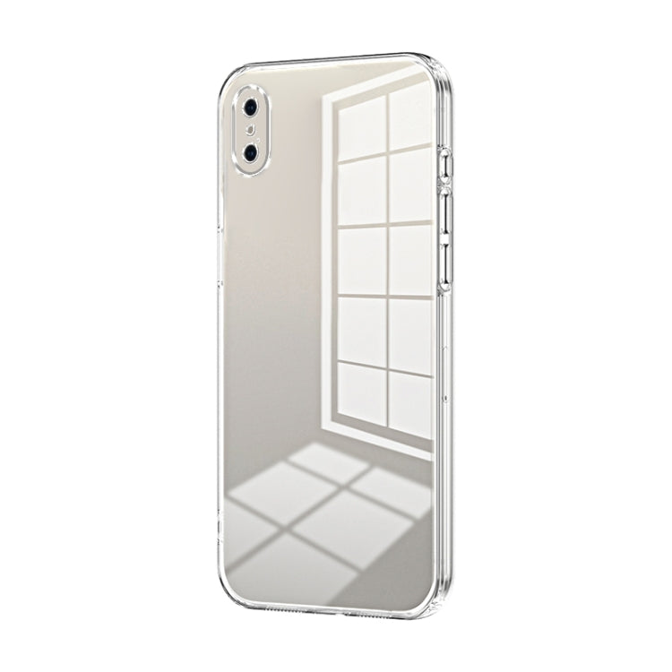 Capa de telemóvel transparente com orifícios finos e revestimento, para iPhone 11 Pro Max, para iPhone 11, para iPhone 11 Pro, para iPhone X / XS, para iPhone XR, para iPhone XS Max
