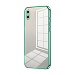 Capa de telemóvel transparente com orifícios finos e revestimento, para iPhone 11 Pro Max, para iPhone 11, para iPhone 11 Pro, para iPhone X / XS, para iPhone XR, para iPhone XS Max