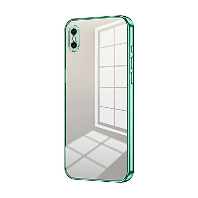 Capa de telemóvel transparente com orifícios finos e revestimento, para iPhone 11 Pro Max, para iPhone 11, para iPhone 11 Pro, para iPhone X / XS, para iPhone XR, para iPhone XS Max