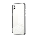 Capa de telemóvel transparente com orifícios finos e revestimento, para iPhone 11 Pro Max, para iPhone 11, para iPhone 11 Pro, para iPhone X / XS, para iPhone XR, para iPhone XS Max