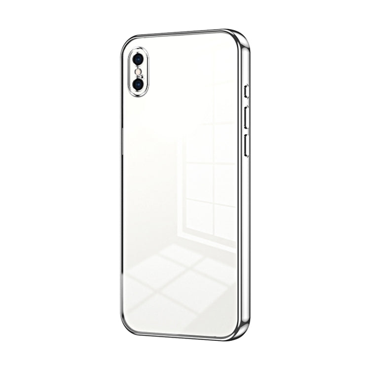 Capa de telemóvel transparente com orifícios finos e revestimento, para iPhone 11 Pro Max, para iPhone 11, para iPhone 11 Pro, para iPhone X / XS, para iPhone XR, para iPhone XS Max