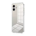 Transparent Plating Fine Hole Phone Case, For iPhone 16 Pro, For iPhone 16 Plus, For iPhone 16, For iPhone 15 Pro Max, For iPhone 15 Pro, For iPhone 15 Plus
