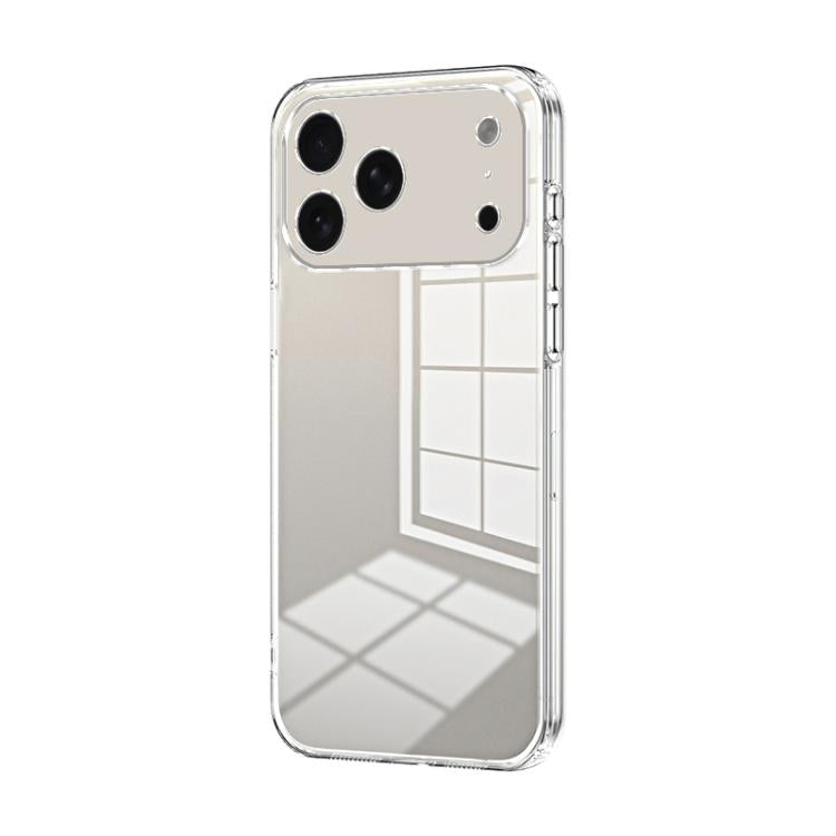 Capa de telemóvel transparente com orifícios finos e revestimento, para iPhone 17e / 16e, para iPhone 17 Pro Max, para iPhone 17 Pro, para iPhone 17, para iPhone Air, para iPhone 16 Pro Max