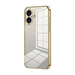 Capa de telemóvel transparente com orifícios finos e revestimento, para iPhone 17e / 16e, para iPhone 17 Pro Max, para iPhone 17 Pro, para iPhone 17, para iPhone Air, para iPhone 16 Pro Max