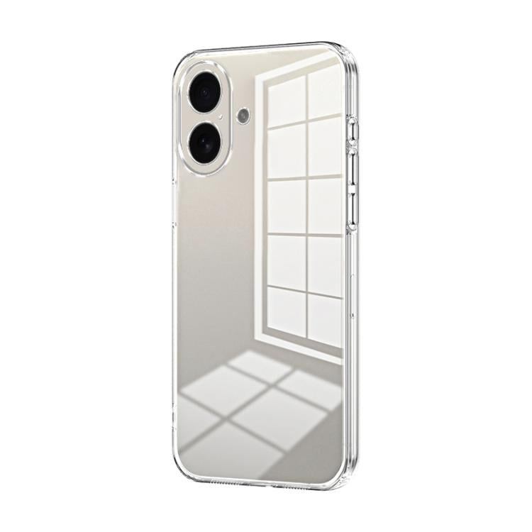 Capa de telemóvel transparente com orifícios finos e revestimento, para iPhone 17e / 16e, para iPhone 17 Pro Max, para iPhone 17 Pro, para iPhone 17, para iPhone Air, para iPhone 16 Pro Max
