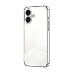 Capa de telemóvel transparente com orifícios finos e revestimento, para iPhone 17e / 16e, para iPhone 17 Pro Max, para iPhone 17 Pro, para iPhone 17, para iPhone Air, para iPhone 16 Pro Max