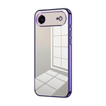 Capa de telemóvel transparente com orifícios finos e revestimento, para iPhone 17e / 16e, para iPhone 17 Pro Max, para iPhone 17 Pro, para iPhone 17, para iPhone Air, para iPhone 16 Pro Max