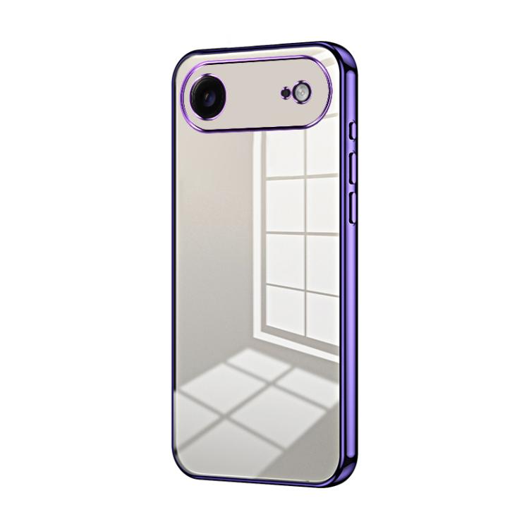 Capa de telemóvel transparente com orifícios finos e revestimento, para iPhone 17e / 16e, para iPhone 17 Pro Max, para iPhone 17 Pro, para iPhone 17, para iPhone Air, para iPhone 16 Pro Max