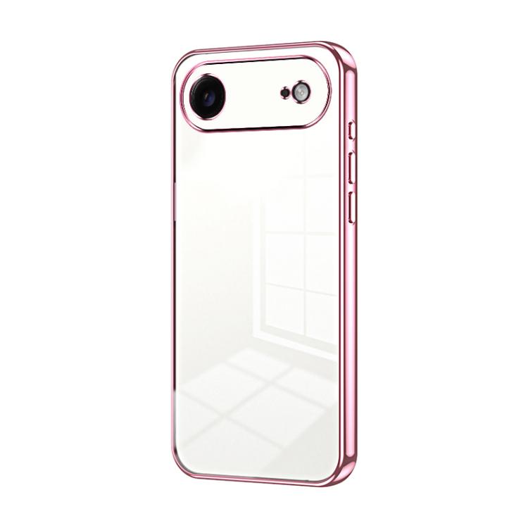 Capa de telemóvel transparente com orifícios finos e revestimento, para iPhone 17e / 16e, para iPhone 17 Pro Max, para iPhone 17 Pro, para iPhone 17, para iPhone Air, para iPhone 16 Pro Max