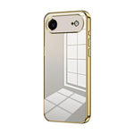 Capa de telemóvel transparente com orifícios finos e revestimento, para iPhone 17e / 16e, para iPhone 17 Pro Max, para iPhone 17 Pro, para iPhone 17, para iPhone Air, para iPhone 16 Pro Max