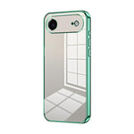 Capa de telemóvel transparente com orifícios finos e revestimento, para iPhone 17e / 16e, para iPhone 17 Pro Max, para iPhone 17 Pro, para iPhone 17, para iPhone Air, para iPhone 16 Pro Max