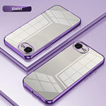Capa de telemóvel transparente com orifícios finos e revestimento, para iPhone 17e / 16e, para iPhone 17 Pro Max, para iPhone 17 Pro, para iPhone 17, para iPhone Air, para iPhone 16 Pro Max
