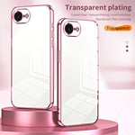 Capa de telemóvel transparente com orifícios finos e revestimento, para iPhone 17e / 16e, para iPhone 17 Pro Max, para iPhone 17 Pro, para iPhone 17, para iPhone Air, para iPhone 16 Pro Max
