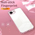 Capa de telemóvel transparente com orifícios finos e revestimento, para iPhone 17e / 16e, para iPhone 17 Pro Max, para iPhone 17 Pro, para iPhone 17, para iPhone Air, para iPhone 16 Pro Max