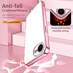 Capa de telemóvel transparente com orifícios finos e revestimento, para iPhone 17e / 16e, para iPhone 17 Pro Max, para iPhone 17 Pro, para iPhone 17, para iPhone Air, para iPhone 16 Pro Max