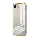 Capa de telemóvel transparente com orifícios finos e revestimento, para iPhone 17e / 16e, para iPhone 17 Pro Max, para iPhone 17 Pro, para iPhone 17, para iPhone Air, para iPhone 16 Pro Max