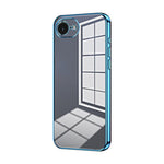 Capa de telemóvel transparente com orifícios finos e revestimento, para iPhone 17e / 16e, para iPhone 17 Pro Max, para iPhone 17 Pro, para iPhone 17, para iPhone Air, para iPhone 16 Pro Max