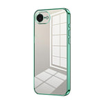 Capa de telemóvel transparente com orifícios finos e revestimento, para iPhone 17e / 16e, para iPhone 17 Pro Max, para iPhone 17 Pro, para iPhone 17, para iPhone Air, para iPhone 16 Pro Max