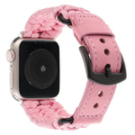 Correia de Relógio em Pele Genuína Paracord Simples, Para Apple Watch 42mm, Para Apple Watch 38mm